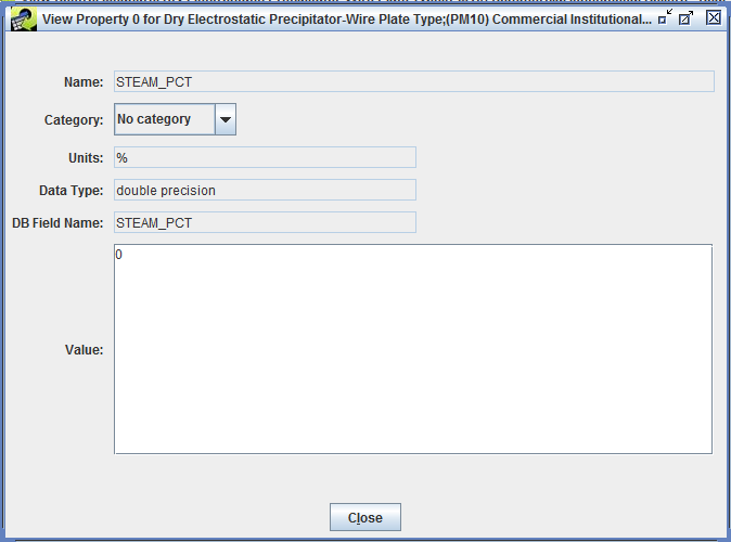 Figure 3-15: View Property Record Window