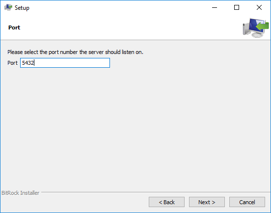 Figure 2.10: Postgres Port