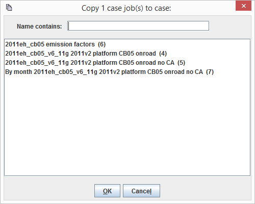 Figure 5.11: Copy a Case Job