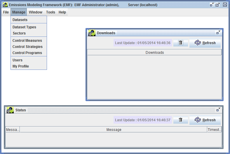 Figure 2.9: EMF Main Window