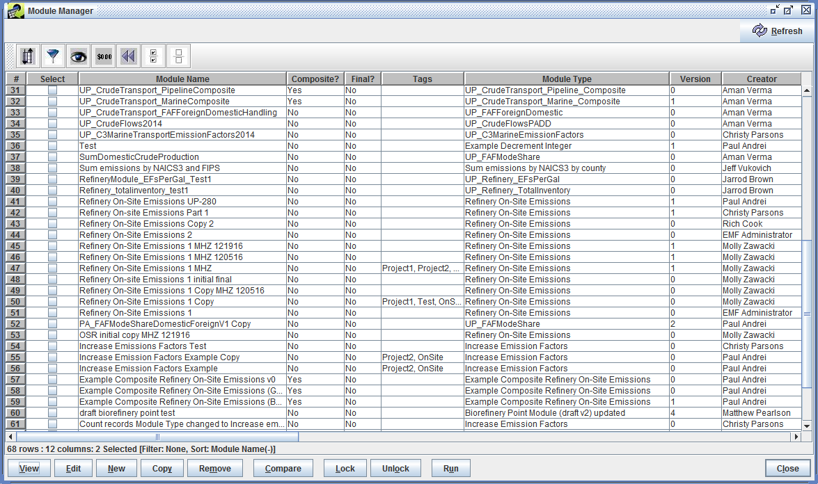 Figure 8.5: Module Manager