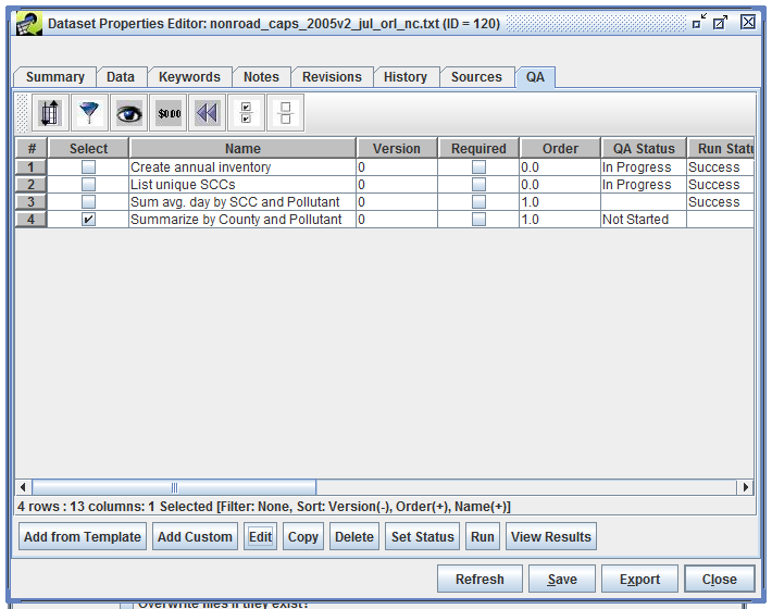 Figure 4.3: QA Steps with New Step Added