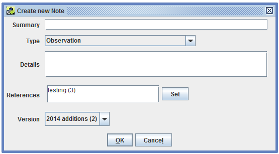 Figure 3.13: Create New Note