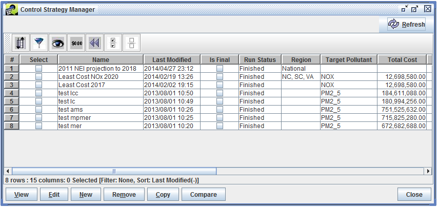 Figure 7.10: Control Strategy Manager