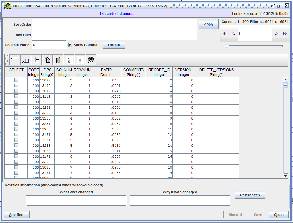 Figure 3.25: Data Editor