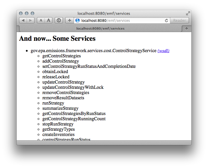 Figure 9.2: EMF Server Response