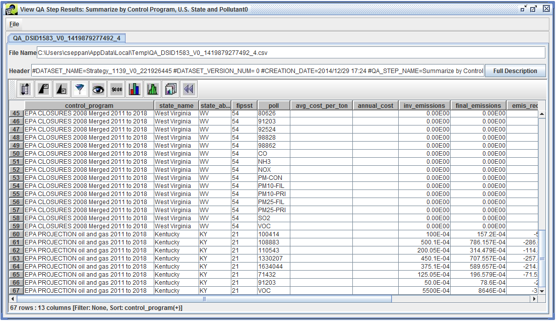 QA Step Results