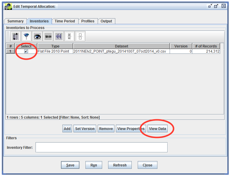 View inventory data