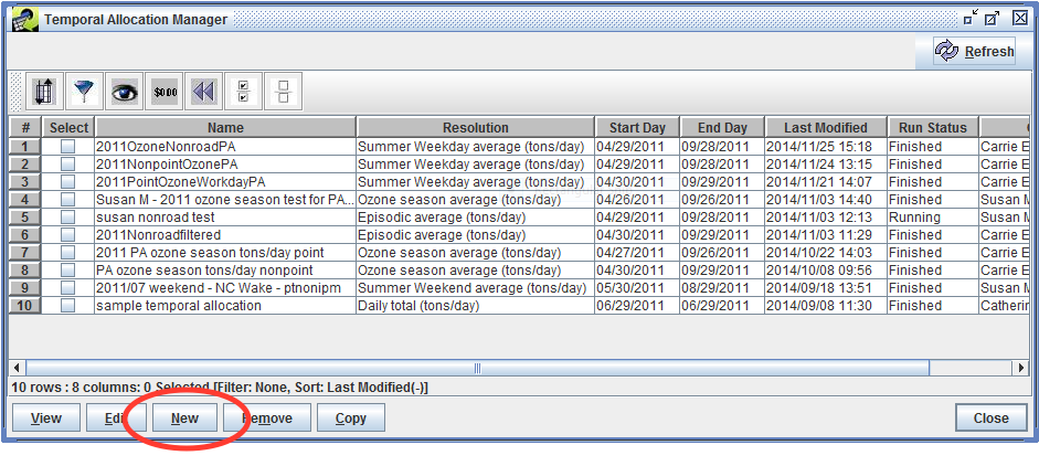 Temporal Allocation Manager