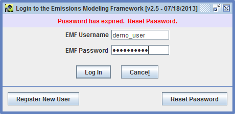 Figure 2-15: Password Expired