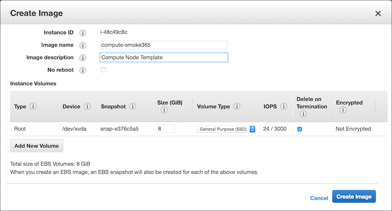 Figure 4-1: Create an AWS Image